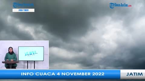 INFO CUACA 4 NOVEMBER 2022. BANGKALAN, KEDIRI & NGAWI HUJAN PETIR SIANG HAR