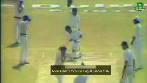Abdul Qadir's 9-56 vs England, 1987 Best Bowling Figures For Pakistan! PCB MA2T