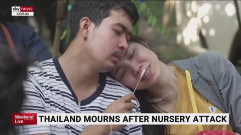 Devastated families mourn victims of pre-school attack in Thailand