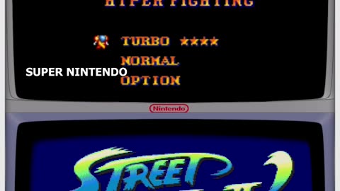 Intro Street Fighter 2 Turbo ( Sega Genesis vs Super Nintendo )