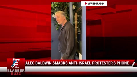 Alec Baldwin Smacks Anti-Israel Protester's Phone