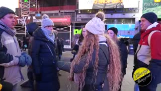 American woman clashes with Australian who supports gun control