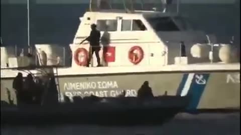 Footage of How Greece Treat Illegal Immigrants | Leaving Immigrants alone in the Sea to Die