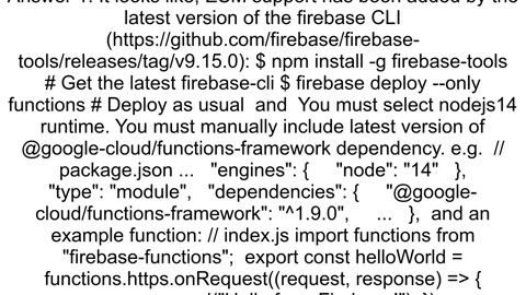 How to use ES6esm importsexports in cloud functions