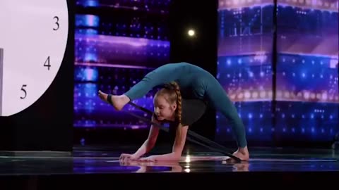 An incredible breathtaking performance by a young girl at Americas got talent