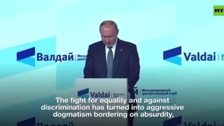 President Putin's Powerful Speech on Woke culture