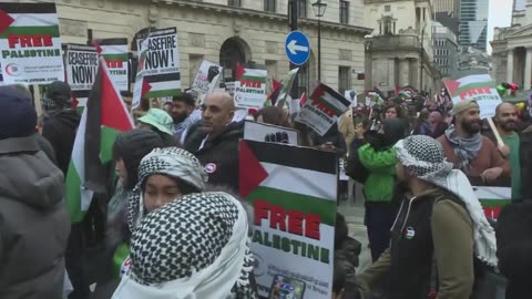 Thousands attend Pro-Palestinian protest in London