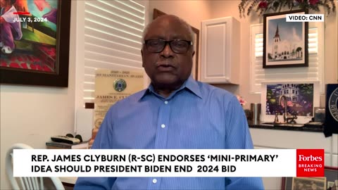 BREAKING NEWS- Clyburn Floats 'Mini-Primary' Idea If Biden Ends 2024 Bid Following Debate Disaster