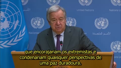 ONU: “🙏🙏É hora de acabar com este círculo vicioso de derramamento de sangue, ódio e polarização”