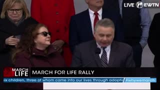 Rep. Chris Smith (R-NJ) speaks at the 2023 National March for Life Rally
