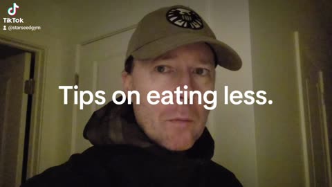 Tips on eating less.