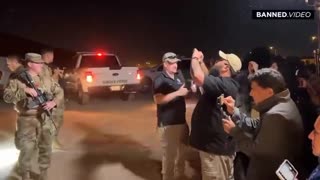 Owen Shroyer Exposes Armed Guards Protecting Border Invaders From Americans