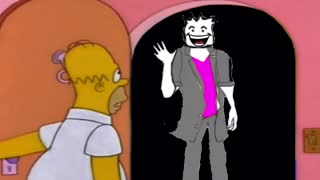 Homer answers the door to SamiVaporStudios