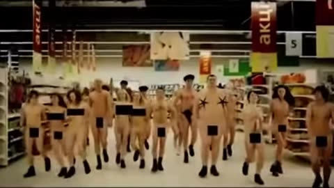 President Zelensky and Ukrainian people singing and dancing naked