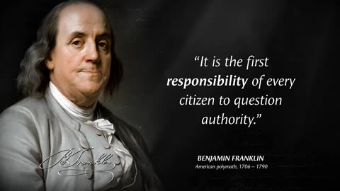 Benjamin Franklin quotes are what you don't regret it when you're old.