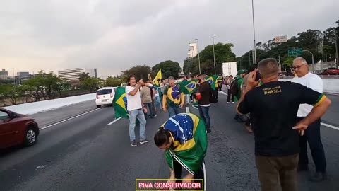 PARALIZAÇÃO MARGINAL TIETÊ SP E S.O.S FORÇAS ARMADAS