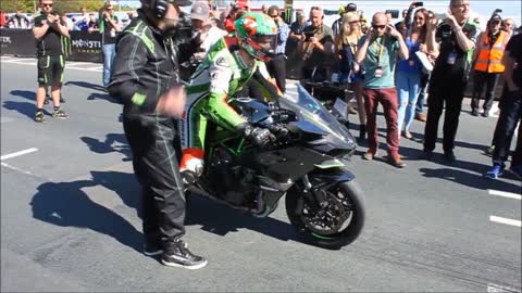 Kawasaki Ninja H2R Isle Of Man TT James Hillier [Full Video]