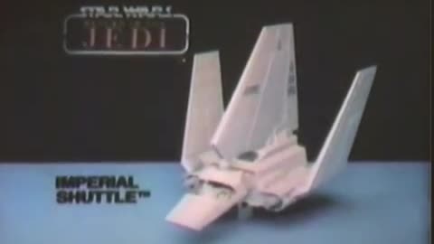 Star Wars 1983 TV Vintage Toy Commercial - Return of the Jedi Imperial Shuttle