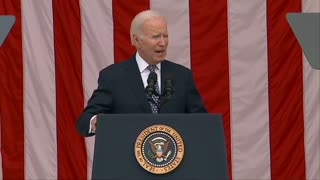 Joe Biden delivers the Memorial Day Address