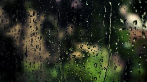 Rain From Window View - Helps you Calm Down and Fall Asleep rain from window view