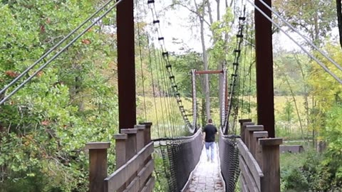 Stillwater Prairie Reserve and Maple Ridge Suspension Bridge, Covington, OH