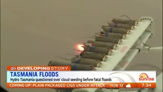 Weather warfare cause flooding in Tasmania?