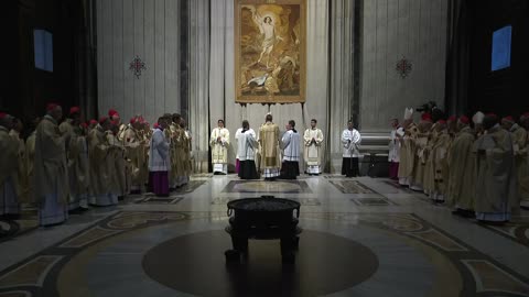 Pope Francis celebrates Easter vigil