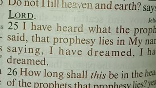 Thus saith the Lord, and prophecy cometh. Hear this all nations. Jeremiah 23.. Part 2