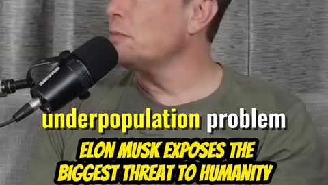 Elon Musk exposes the biggest threat to humanity.