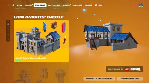 Fortnite Lego | Lion Knights' Castle | Purchase Bundle | Preview Styles | View Details | C5S2.