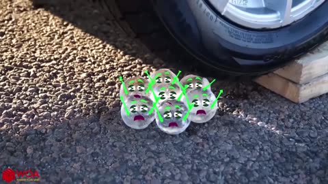 Crushing Crunchy and Soft Objects: Car vs. Jelly, Toothpaste, and Coca Cola