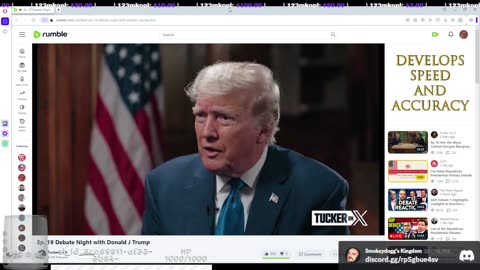 Smokeydogg Live Post debate discussion plus trump interview