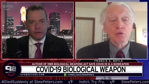 Dr Francis Boyle: PLANDEMIC Elites BROKE Biological Weapons Anti-Terrorism Act