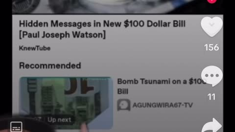 US $100 Bill Shows Nuclear Tsunami/Tidal Wave Hitting City