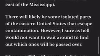 TOXIC FUMES FROM OHIO MAY SERIOUSLY AFFECT EVERYONE EAST OF THE MISSISSIPPI RIVER 250 MILLION PEOPLE