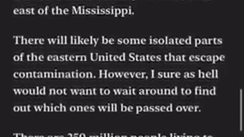 TOXIC FUMES FROM OHIO MAY SERIOUSLY AFFECT EVERYONE EAST OF THE MISSISSIPPI RIVER 250 MILLION PEOPLE