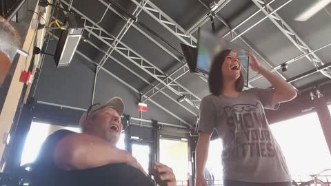 Loving Daughter Surprises Unsuspecting Dad For His Birthday