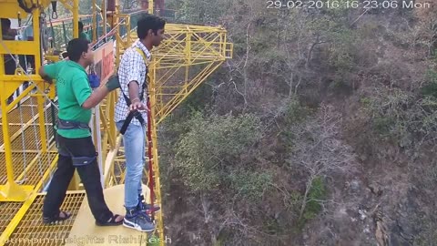 Watch this before Doing Bungee Jump #funny #india #rishikesh #bungeejumping