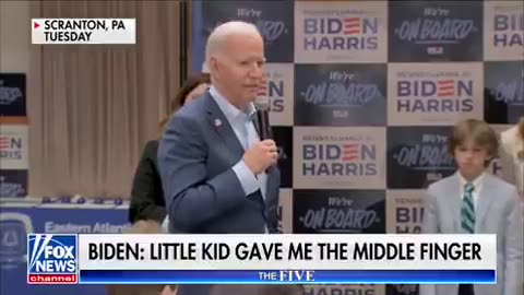 Biden Says Little Kid Gave Him a Middle Finger: ‘It Happens All the Time’