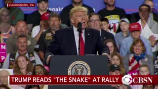 President Donald Trump "The Story about the snake"