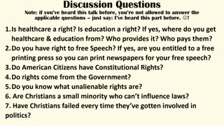 Session 19: Politics #1: Rights vs Goods