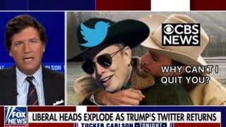 Tucker Highlights The Liberal Heads Exploding Over Elon Allowing Trump Back On Twitter