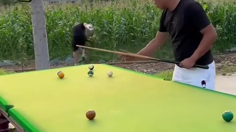 funny billiards /funny game /love the funny