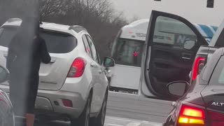 Confrontation at Atlanta Intersection