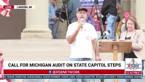 🇺🇸🙏10/12/21 Michigan Capitol Rally Demanding Forensic Audit in Lansing, MI