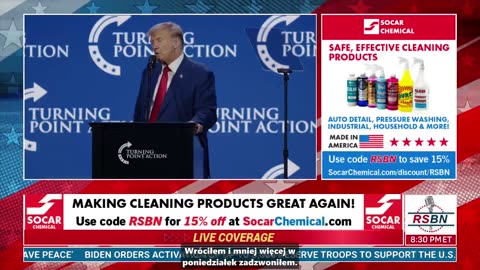 Prezydent Donald J. Trump na konferencji Turning Point Action 15.07.23 - Napisy PL.