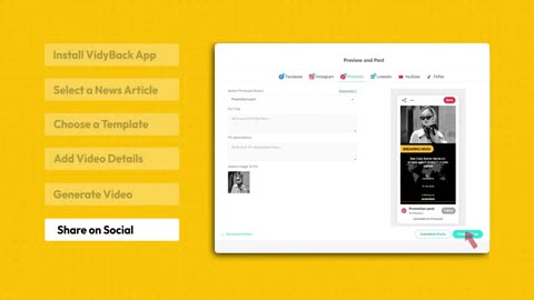 Create Awesome Video Ads From Your News Post | Vidyback
