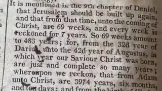 What Is Our Actual Year per an 1813 Bible