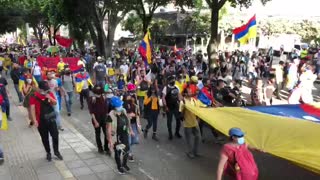 avanza protesta en Bucaramanga 20 de julio