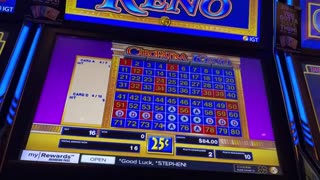 Winning KENO Session at the PALACE STATION Hotel Casino in LAS VEGAS